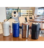 Charm Detaylı Ve Derece Göstergeli Vakumlu Mug Termos Bardak 480 ml