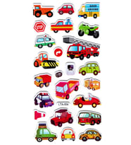 Sticker Kabartmalı Stiker Çıkartma Etiket (LTA004)-18x9 cm- kamyon araba