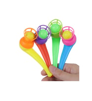 50 Adet Oyuncak Saksafon Popit Pipet Top Üfleme Oyunu  Hediyelik Parti Eğlencesi