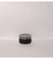 10ml Siyah Akrilik Krem Kutusu, Kozmetik Kutu, Şeffaf Kapak, Plastik Kutu, 50 Adet
