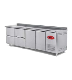 Empero EMP.255.70.01-4C Tezgah Tipi Buzdolabı 4 Çekmece+2 Kapı 700 L