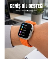 Android ve İOS Uyumlu Uyku ve Sağlık Takibi Yapabilen 3 Kordonlu Akıllı Saat