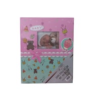 HİDZ 10 x 15 200'LÜK Bebek Albümü Desenli (Penceresiz) (Pembe-Mınt)