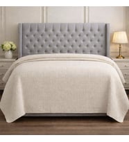 Faralya Life %100 Pamuk Kare Petek Dokulu Çift Kişilik Lüks Pike –200*220cm