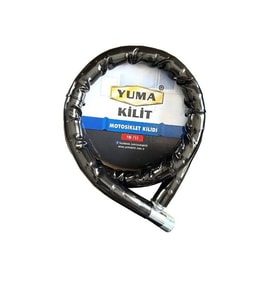 Yuma Ym-752 Motorsiklet Kilidi Anahtarlı Körüklü Siyah ( Boy : 120cm-çap : 22mm )
