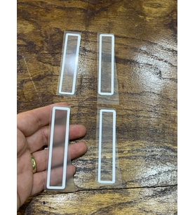 4 ADET ÜTÜ İLE YAPIŞAN I HARFİ ARMA TRANSFER BASKI HARF 8X2 CM