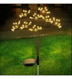 SOLAR 80 LED SARI RENK YILDIZ PATLAMASI LED BAHÇE AYDINLATMA SOLAR BAHÇE SÜSÜ SGE1004