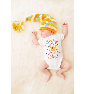Unisex Bebek Evimiz Artık Daha Şenlikli Baskılı Body Zıbın