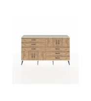 Arges Konsol 2 Raflı 6 Çekmeceli 4 Kapaklı 176x30x99 Aytaşı-Çam