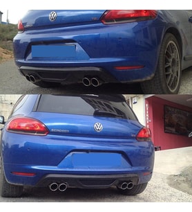 Volkswagen Scirocco Difüzör Arka Tampon Piano Black