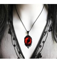 DÜKKAN DESİGN LOVE and DEEP SPACE RED CROW KOLYE