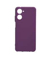 Realme 10 Uyumlu 4G Kılıf Zore Biye Silikon (Mor)