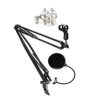 Lastvoice NB40 Mikrofon Standı + Pop Filter + Shock Mount (50x50 Büyük Boy)
