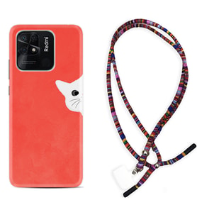 Xiaomi Redmi Note 7 8 9 Pro 10 2022 10 Pro 10S Kılıf Boyun Asklı Rasta Silikon Kedoş 1735