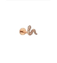 14 Ayar Altın Tragus Yılan Küpe