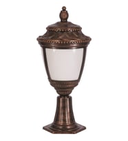 AVONNI BSU-68041-BKR-OP Kahverengi Boyalı Dış Mekan Aydınlatma E27 Aluminyum Polikarbon Cam 28cm