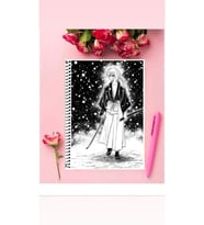 Ruroini Kenshin Anime Defter 1 Adet Özel Tasarım A4 Boyutu Telli Çizgili Defter 21*29 Cm