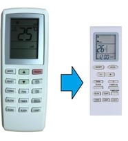 Gree YV1F7- YV1F7F Klima Kumandası - Eşdeğer