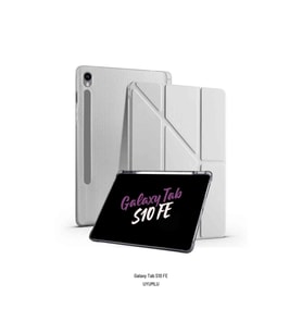 Galaxy Tab S10 FE 10.9 inç Uyumlu Kalem Bölmeli Katlanabilir Standlı Tri Folding Tablet Kılıfı