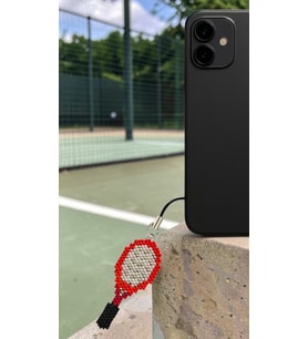 Miyuki Boncuk El Yapımı Tenis Raketi Telefon Çarmı - Charm 2