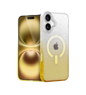 Apple İphone 16 Plus Pummel Shiny Magsafe Kapak - Gold