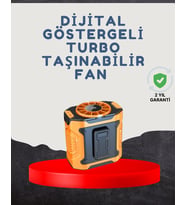 Yüksek Kapasiteli Turbo Taşınabilir Fan