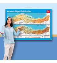 Karadeniz Bölgesi Fiziki Haritası 70x105