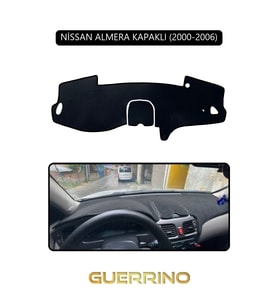 NİSSAN ALMERA KAPAKLI 2000-2006TORPİDO KORUMA HALISI SİYAH KENAR
