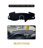 NİSSAN ALMERA KAPAKLI 2000-2006TORPİDO KORUMA HALISI SİYAH KENAR