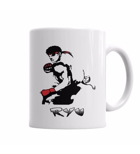 Ryu Street Fighter Kupa Bardak Porselen