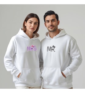 Sevgililer Günü Özel Kombin, 2 Ürün Kapüşonlu Hoodie Sweatshirt