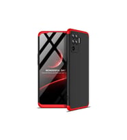 Oppo Reno 5 Lite Uyumlu Kılıf Zore Ays Kapak (Siyah-Kırmızı)