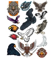 Kartal Eagle Sticker Set-3 14 Parça Telefon, Tablet, Defter, Laptop Sticker