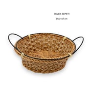 RATTAN ÖRME YUVARLAK PLS.EKMEK SEPETİ