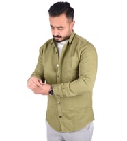 RYM-14410 MEVSİMLİK  GÖMLEK/HAKİ/2XL