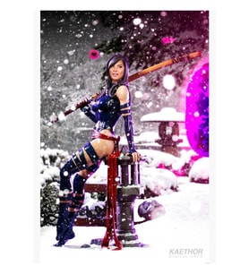 Olivia Munn, Psylocke Tablo Ahşap Poster Dekoratif Olarak