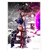 Olivia Munn, Psylocke Tablo Ahşap Poster Dekoratif Olarak