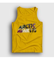 Presmono Unisex Sarı Mask Arctic Monkeys Atlet 14645tt (Sarı)