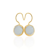 Kadir Jewellery 22 Ayar Altın Kaplama Kadın Taşlı Küpe -El İşçiliği Ve Hipoalerjenik Küpe -E01