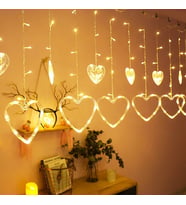 GÜN IŞIĞI - KALPLİ 3MT - FİŞLİ EKLEMELİ - FONKSİYONLU LUX SARKIT PERDE LED - DEKOR LAMBA (5343)