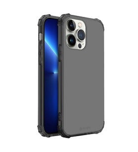 Blogy iPhone 13 Pro ile Uyumlu Crystal Fit Kılıf Smoke Black