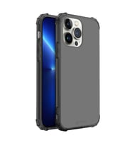 Blogy iPhone 13 Pro ile Uyumlu Crystal Fit Kılıf Smoke Black (Siyah)