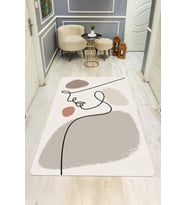 Modern Desenli Dijital Baskı Kaymaz Taban Halı H0896