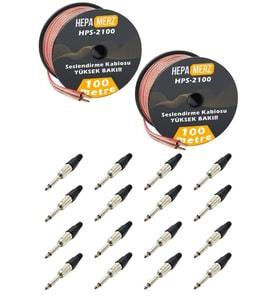 Hepa Merz Connection Paket-10 Hoparlör Kablosu Jak Konnektör Paketi