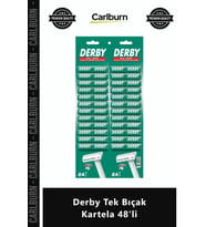 Özel Üretim Tek Bıçaklı Tıraş Bıçağı Kaliteli Keskin Paslanmaz Ekonomik Derby Tek Bıçak Kartela 48'l