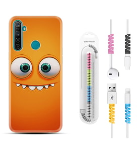 Realme 5i 5 Pro 6i 7 Pro 8 Kılıf Kablo Koruma Spiral Silikon Dişlek 1615