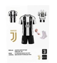 Juventus Kenan Yıldız Futbol Çocuk Forması 2024/25 Sezon 4'lü Set Forma + Short+Çorap+Bileklik