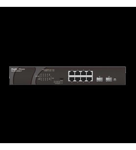 RUIJIE 8port RG-ES110GDS-P Gigabit 2X-SFP 120W Full PoE Yönetilemez Switch
