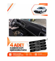 TOYOTA COROLLA FINDIK KASA (1988-1991) Uyumlu Ön Torpido Koruma Kılıfı Halısı - Siyah Gri