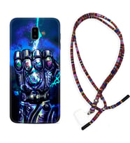 Samsung J6 Plus J7 Prime J7 Pro M20 Kılıf Boyun Asklı Rasta Silikon Thunder Play 1760